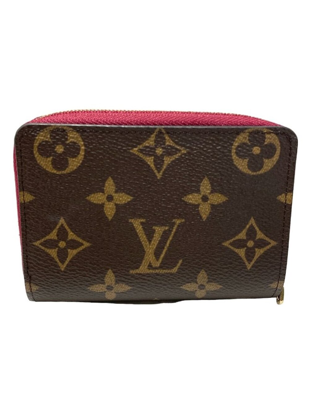Louis Vuitton Bifold Wallet Monogram Portefeuille Lou Fuchsia